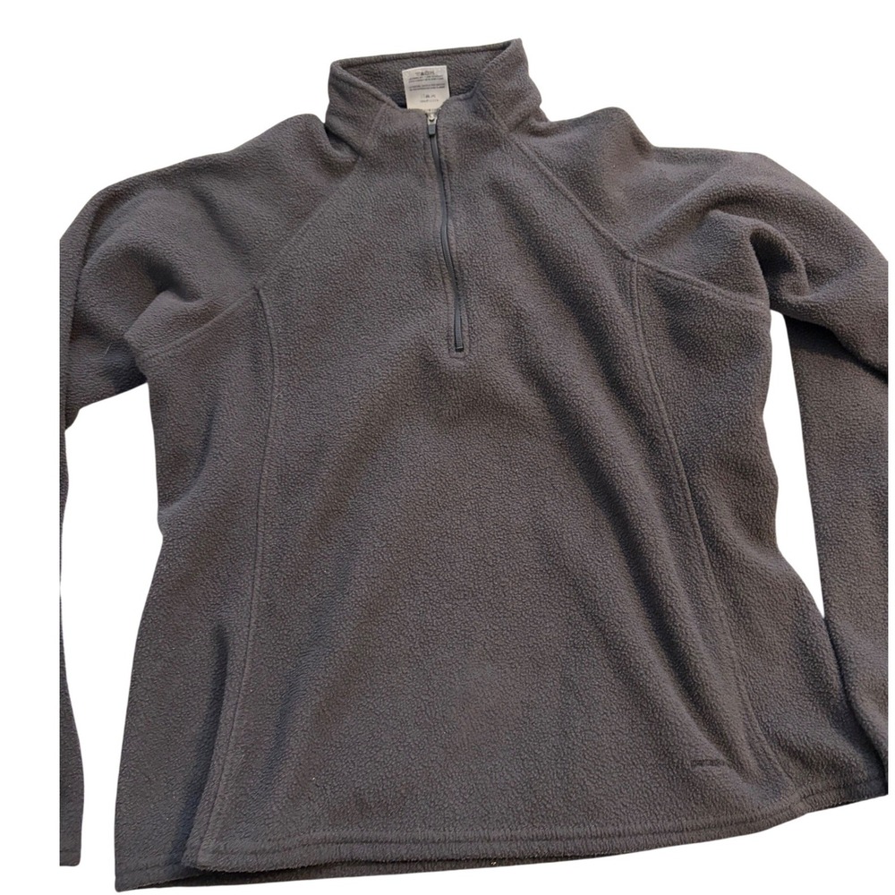 Patagonia Capilene Quarter Zip Fleece Pullover Charcoal Gray Womens‎ Medium